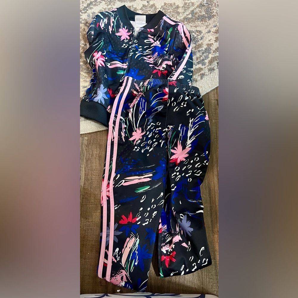 Adidas Girls Track Suit size 6